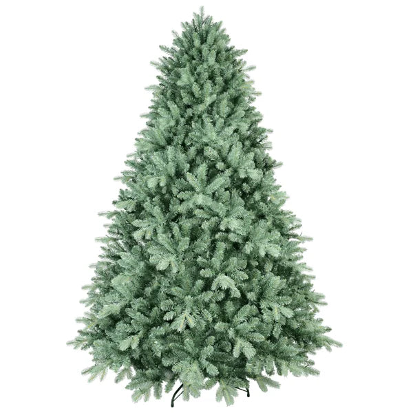 HKM-476115 Premium 7.5ft Artificial Christmas Tree with Blue Green Tint and Mixed Branch Tips
