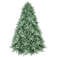 HKM-476115 Premium 7.5ft Artificial Christmas Tree with Blue Green Tint and Mixed Branch Tips