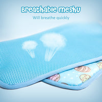 HKM-4762173 Cooling Pet Mat for Dogs and Cats - Portable Ice Blanket for Summer Use, Cotton Material in Blue and Pink