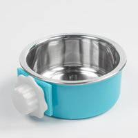 HKM-4762301 Hanging Stainless Steel Dog and Cat Bowl with Anti-Tipping Design - Available in Small and Large Sizes