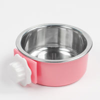 HKM-4762301 Hanging Stainless Steel Dog and Cat Bowl with Anti-Tipping Design - Available in Small and Large Sizes