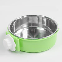 HKM-4762301 Hanging Stainless Steel Dog and Cat Bowl with Anti-Tipping Design - Available in Small and Large Sizes