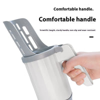 HKM-4763581 Cat Litter Cleaning Tool - Gray Plastic Cat Scoop with Integrated Spatula