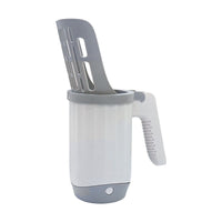 HKM-4763581 Cat Litter Cleaning Tool - Gray Plastic Cat Scoop with Integrated Spatula