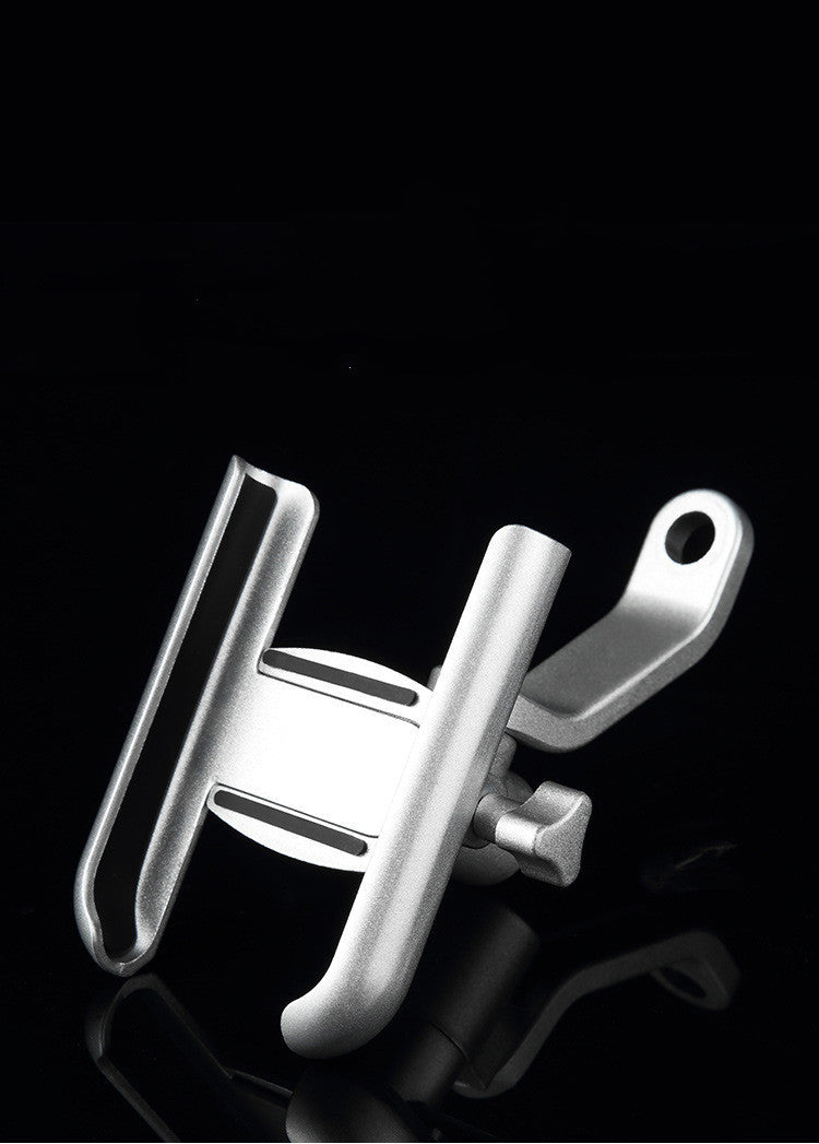 HKM-476371 Aluminum Alloy Mobile Phone Holder for Motorcycle and Bicycle, Adjustable Clamping Width 60-90mm