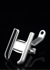 HKM-476371 Aluminum Alloy Mobile Phone Holder for Motorcycle and Bicycle, Adjustable Clamping Width 60-90mm