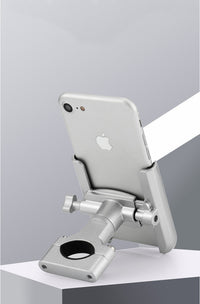 HKM-476371 Aluminum Alloy Mobile Phone Holder for Motorcycle and Bicycle, Adjustable Clamping Width 60-90mm