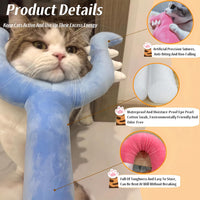 HKM-4765373 Interactive Plush Cat Wand Toy for Indoor Cats – Fun and Engaging Pet Play Instrument