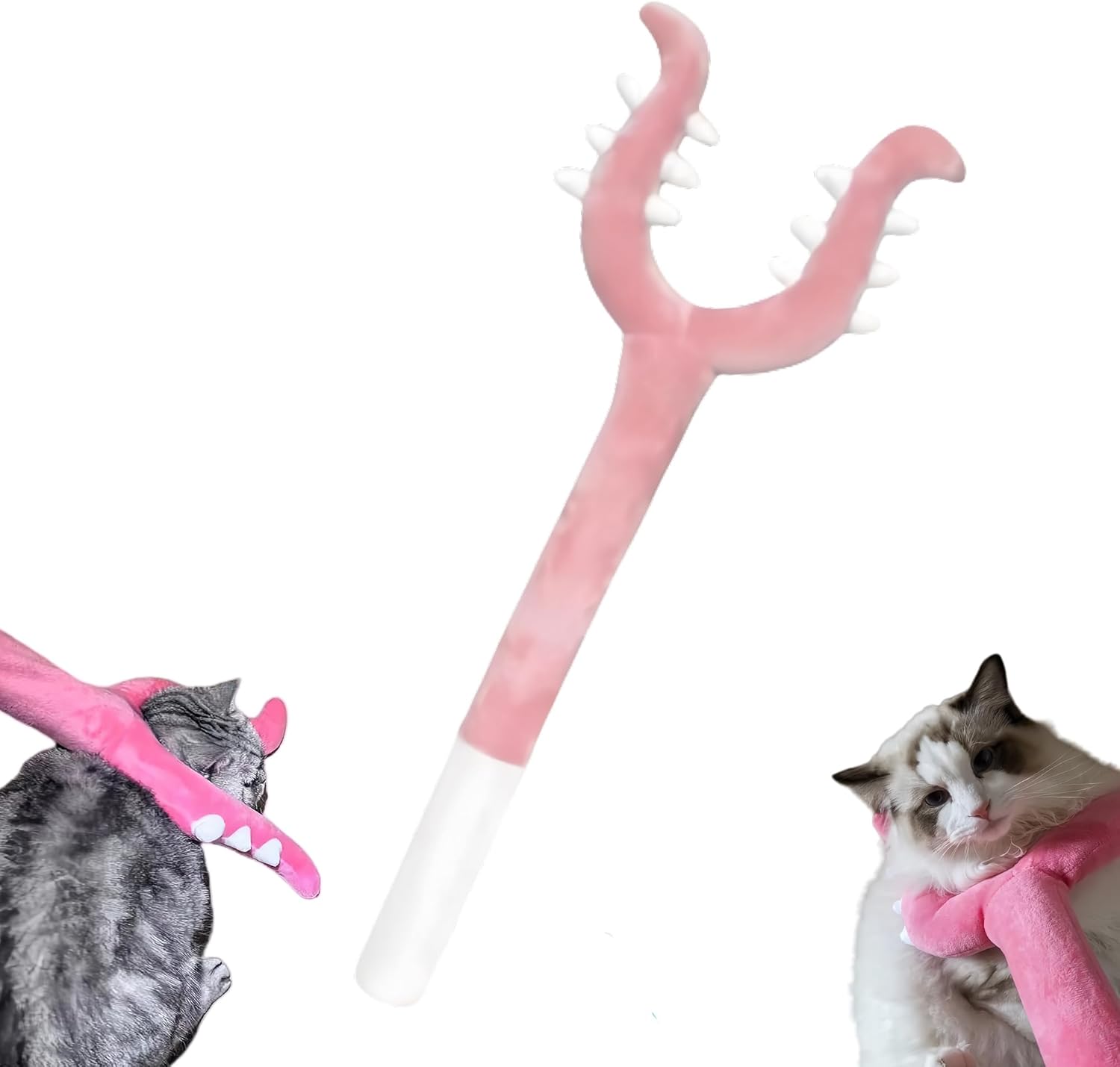 HKM-4765373 Interactive Plush Cat Wand Toy for Indoor Cats – Fun and Engaging Pet Play Instrument