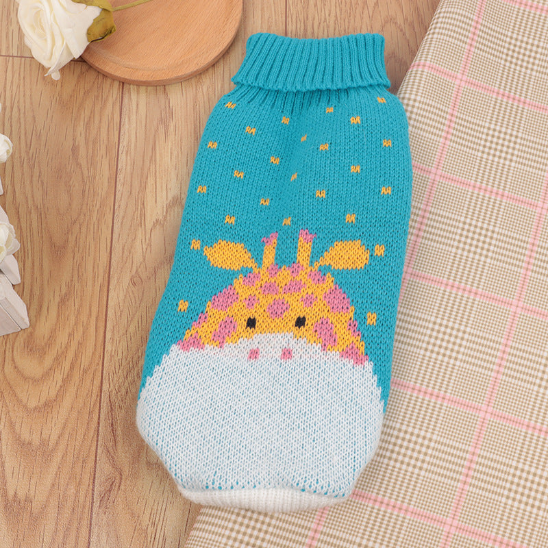 HKM-4765885 Multi-Color Knitting Cat Sweater in Various Patterns for Casual Wear