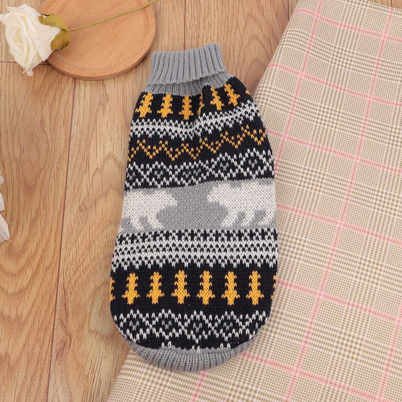 HKM-4765885 Multi-Color Knitting Cat Sweater in Various Patterns for Casual Wear