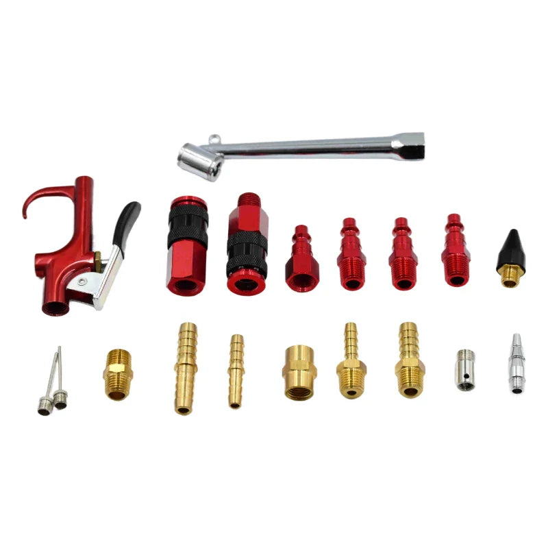 HKM-476691 19-Piece Air Tool and Accessories Kit with Impact Wrench and Storage Case