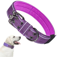 HKM-4767677 Adjustable Nylon Dog Collar with 5-Speed Size Options in Various Colors