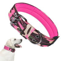 HKM-4767677 Adjustable Nylon Dog Collar with 5-Speed Size Options in Various Colors
