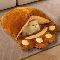 HKM-4767933 Semi-Enclosed Cold Proof Dog and Cat Sleeping Bag for All Year Comfort