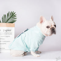 HKM-4768445 Casual Hooded Sweater with Pockets for Dogs in Light Blue, Navy Blue, and Pink