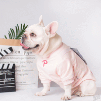 HKM-4768445 Casual Hooded Sweater with Pockets for Dogs in Light Blue, Navy Blue, and Pink