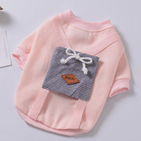 HKM-4768445 Casual Hooded Sweater with Pockets for Dogs in Light Blue, Navy Blue, and Pink