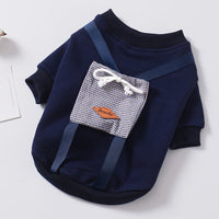HKM-4768445 Casual Hooded Sweater with Pockets for Dogs in Light Blue, Navy Blue, and Pink