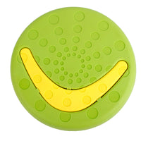 HKM-4768701 Durable Bite-Resistant UFO Toy for Pet Training - Plastic, 23.5cm Diameter, Purple & Green