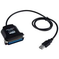HKM-476883 USB to 1284 Parallel Printer Cable, 0.8M Black Plug and Play Solution for Printer Connectivity