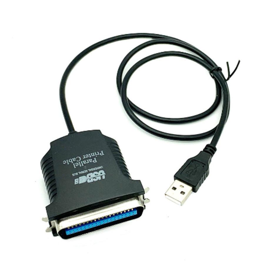 HKM-476883 USB to 1284 Parallel Printer Cable, 0.8M Black Plug and Play Solution for Printer Connectivity