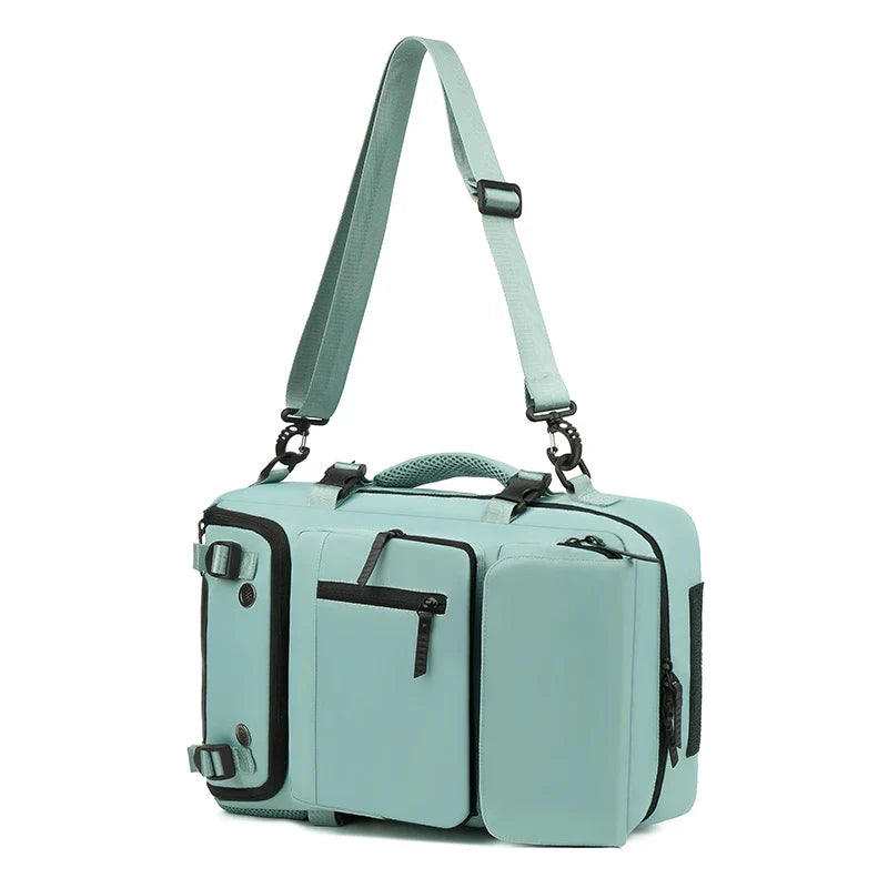 HKM-476883 Waterproof 17 Inch Laptop Backpack with Shoe Compartment and USB Charging Port