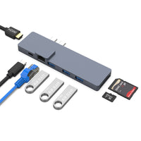 HKM-477011 USB Type-C Hub with Gigabit LAN, PS176 Chip and 1000 MB/s Data Transfer Speed