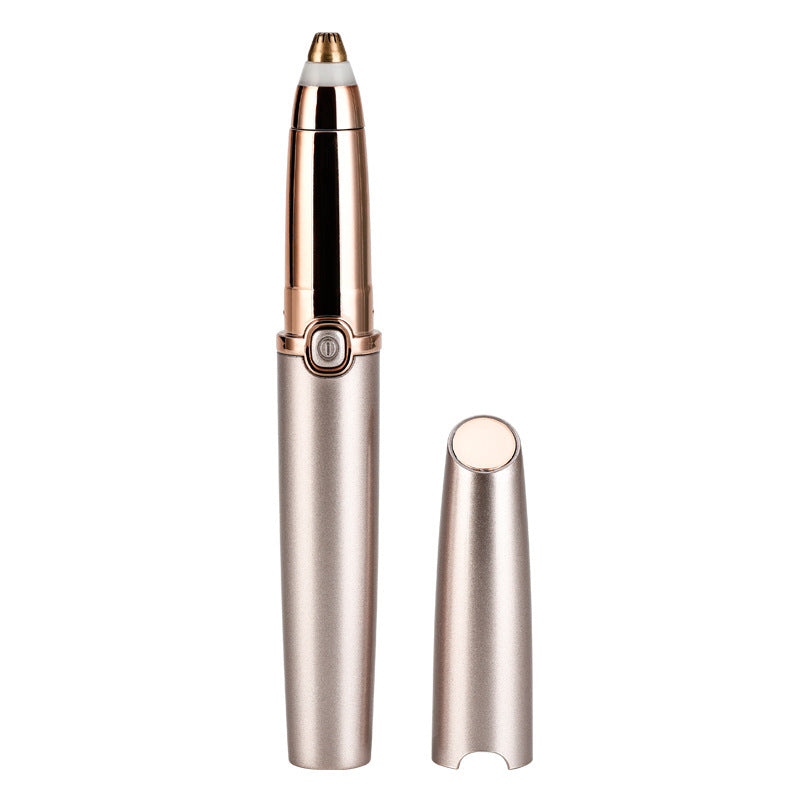 HKM-477075 Electric Eyebrow Repairer – Portable Hair Removal Tool with USB Charging, ABS Body and Alloy Cutter Head, Easy to Clean, Ideal for Daily Use