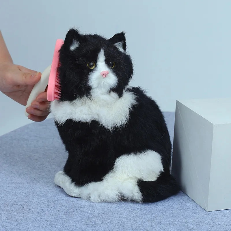 HKM-4771133 Small Pet Grooming Tool for Rabbits, Guinea Pigs, and Chinchillas - Silicone Fur Comb and Trimmer