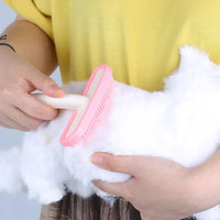 HKM-4771133 Small Pet Grooming Tool for Rabbits, Guinea Pigs, and Chinchillas - Silicone Fur Comb and Trimmer