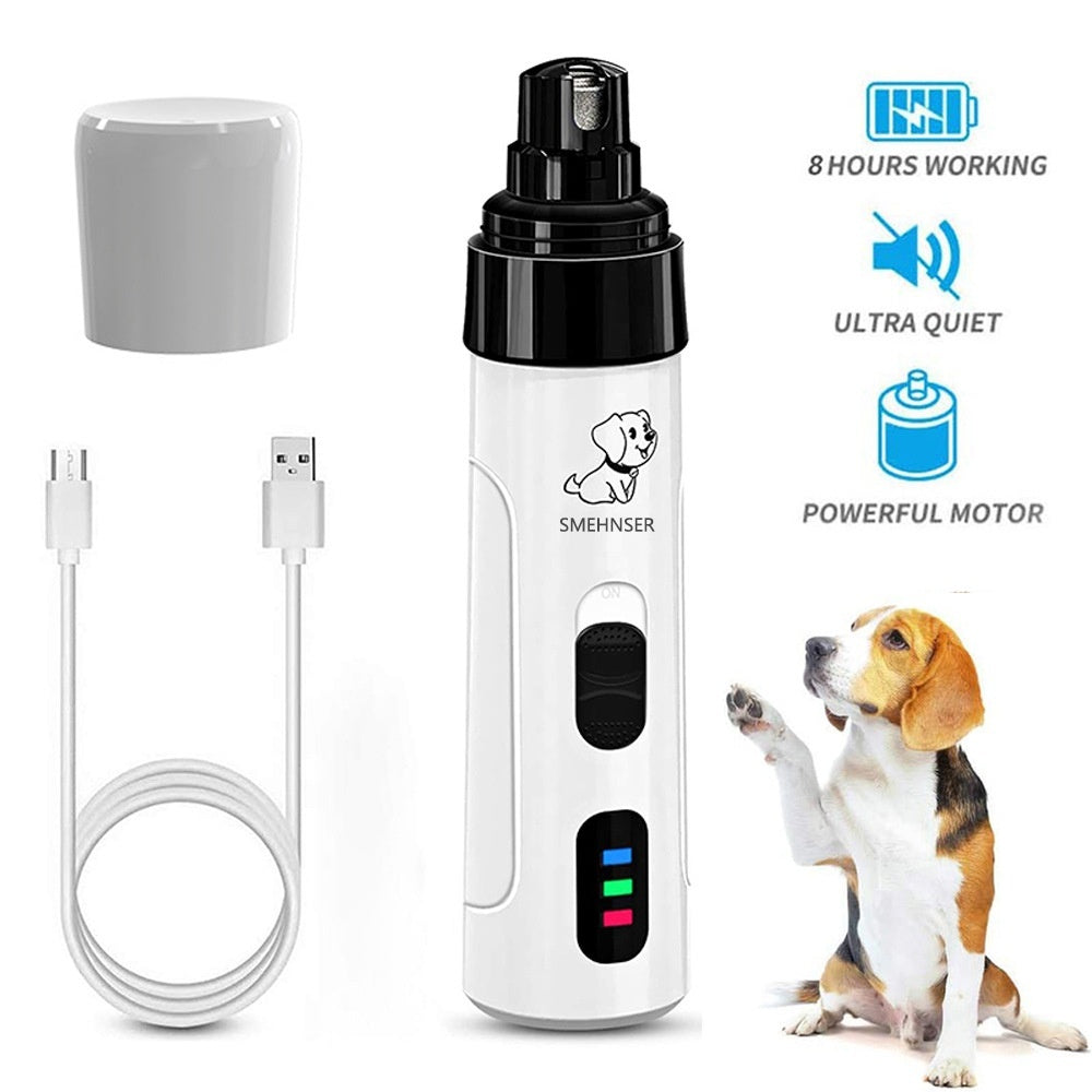 HKM-4771645 3-Speed LED Electric Nail Trimming Device for Dogs with Dust Collection