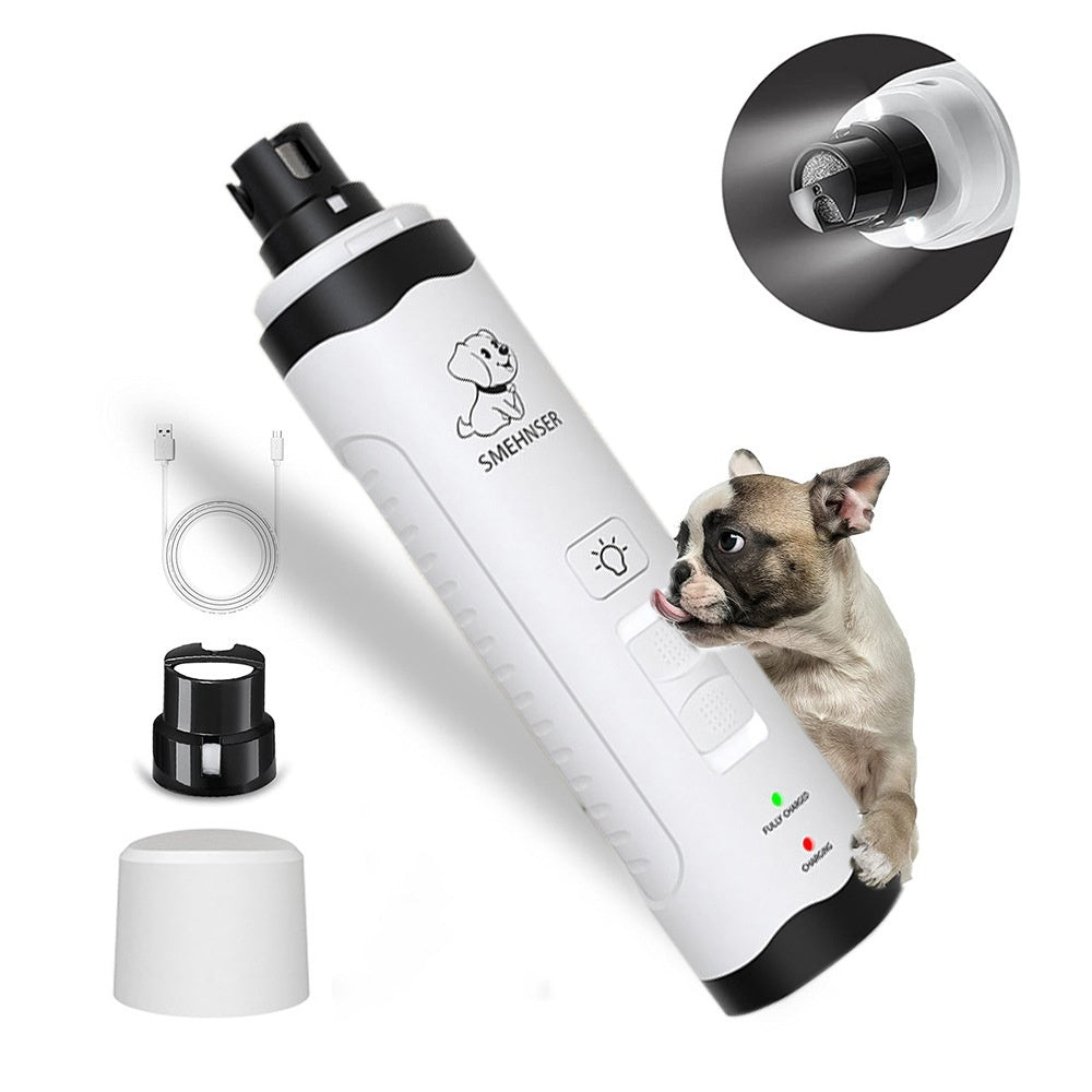 HKM-4771645 3-Speed LED Electric Nail Trimming Device for Dogs with Dust Collection