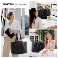 HKM-477203 Luxury Leather Crossbody Tote Bag for Women - Versatile Laptop Handbag