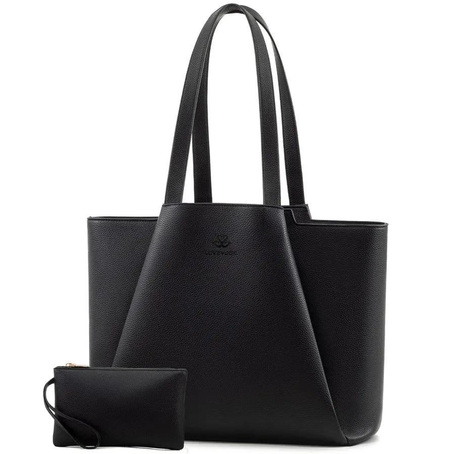 HKM-477203 Luxury Leather Crossbody Tote Bag for Women - Versatile Laptop Handbag