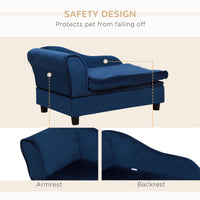 HKM-4772285 Cozy Pet Sofa Bed with Storage for Cats and Small Dogs