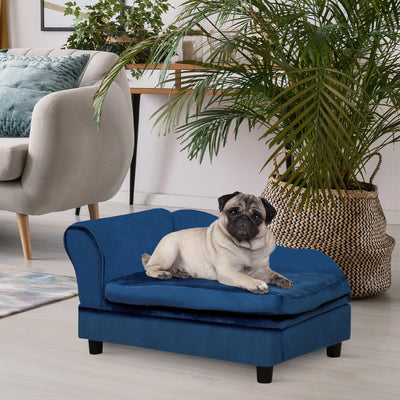 HKM-4772285 Cozy Pet Sofa Bed with Storage for Cats and Small Dogs