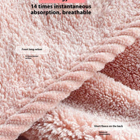 HKM-4773309 Quick-Drying Dog Bath Towel in Pink and Gray, Multiple Sizes Available