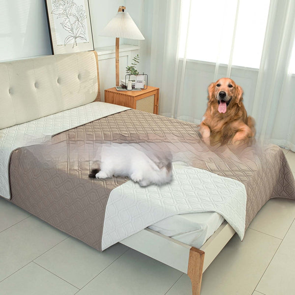 HKM-4775485 Double-Sided Waterproof Pet Sofa Cushion in Dark Gray, Light Gray, and Khaki Beige - Multiple Sizes Available