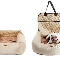HKM-4775869 Folding Multi-Purpose Pet Dog Carrier with Thickened Seat Pad for Cars and Home
