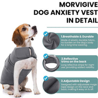 HKM-4775997 Dog Anxiety Relief Vest with Shock Protection Features for Comfortable Fit