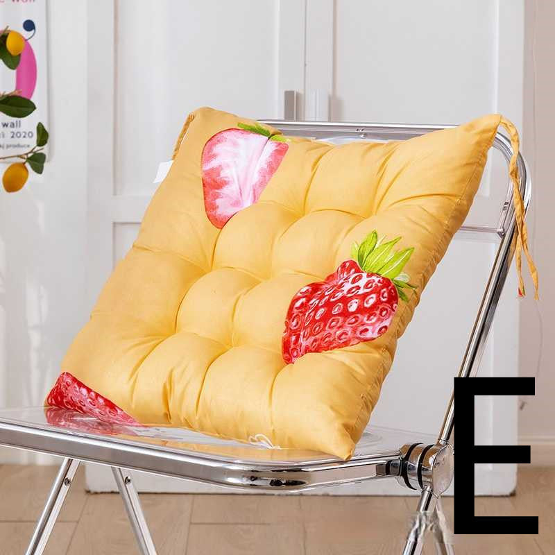 HKM-477651 Thickened Sanded Office Chair Cushion in Fashionable Print Design