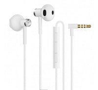 HKM-477715 Dual-Unit Half-In Ear Headphones - Black and White, 1.25m Cable Length