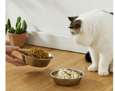 HKM-4777405 Stainless Steel Pet Bowl - Non-slip Easy to Clean Dog Feeder in Various Sizes