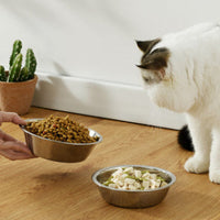 HKM-4777405 Stainless Steel Pet Bowl - Non-slip Easy to Clean Dog Feeder in Various Sizes