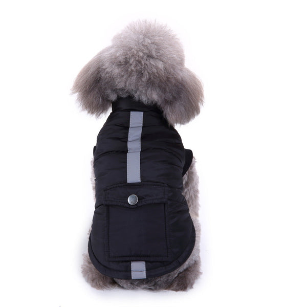 HKM-4778045 Reflective Cotton Dog Winter Coat in Multiple Colors and Sizes