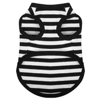 HKM-4779197 Cotton Striped Summer Vest for Dogs - Lightweight and Casual Pet Clothing