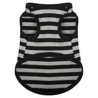 HKM-4779197 Cotton Striped Summer Vest for Dogs - Lightweight and Casual Pet Clothing