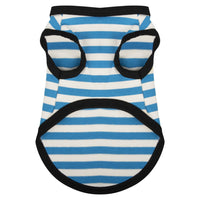 HKM-4779197 Cotton Striped Summer Vest for Dogs - Lightweight and Casual Pet Clothing
