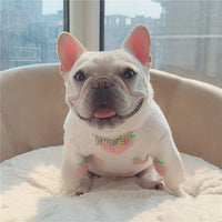 HKM-4779965 Casual Cotton Sweater in Cute Peach Print for Dogs and Cats